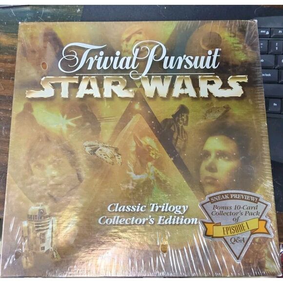 Vintage & NEW Star Wars Trivial Pursuit Classic‎ Trilogy Collectors Edition 1997 - Picture 1 of 4